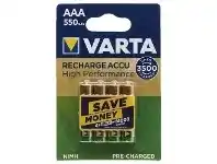 Officeworks Varta Rechargeable AAA Batteries 4 Pack offer