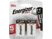Officeworks Energizer MAX 9V Alkaline Batteries 2 Pack offer