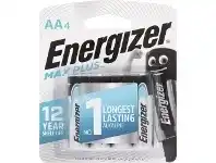 Officeworks Energizer MAX Plus AA Alkaline Batteries 4 Pack offer