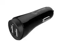 Comsol Dual Port USB Car Charger 3.4A/17W Black