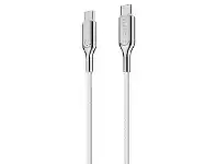 Officeworks Cygnett Armoured USB-C to USB-C Cable 2m White offer