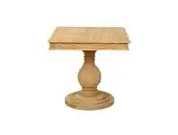LivingStyles Canonbury Solid Pine Timber Square End Table, Natural offer