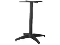 LivingStyles Mestre Commercial Grade Square Dining Table, 80cm, Pebble / Black offer