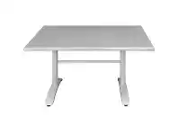 LivingStyles Henry Commercial Grade Dining Table, 120cm, Granite / Silver offer