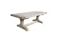 LivingStyles Caribbean Solid Acacia Timber Dining Table with Concrete Top, 230cm offer
