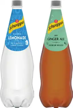 IGA Schweppes Mixers, Soft Drink or Natural Mineral Water 1.1 Litre Selected Varieties offer