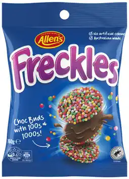 IGA Allen’s Freckles, Jaffas or Nestlé Smarties Share Pack 160g Selected Varieties offer