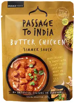 IGA Passage To India Simmer Sauce Selected Varieties offer