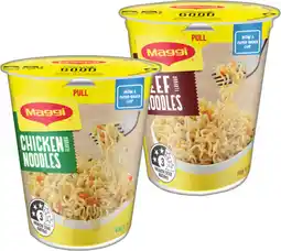 IGA Maggi Cup Noodles 58‑65g Selected Varieties offer
