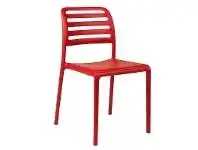 LivingStyles Costa Italian Made Commercial Grade Stackable Indoor / Outdoor Dining Chair, Red offer