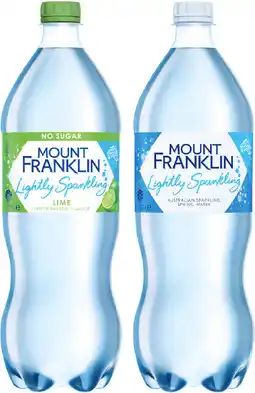 IGA Mount Franklin Lightly Sparkling Water Selected Varieties offer