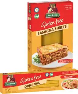 IGA San Remo Gluten Free Pasta 200‑350g Selected Varieties offer