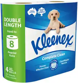 IGA Kleenex Complete Clean Double Length Toilet Tissue offer
