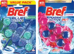 IGA Bref Rim Block Toilet Cleaner Power or Blue Active 2 Pack Selected Varieties offer