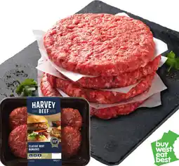 IGA Harvey Beef Classic Beef Burgers offer