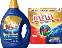 IGA Dynamo Professional Laundry Liquid 2 Litre or Capsules 29 Pack Selected Varieties offer