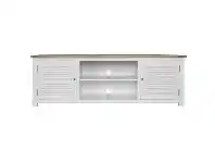 LivingStyles Charlie Parquetry Topped Timber 2 Door TV Unit, 200cm offer
