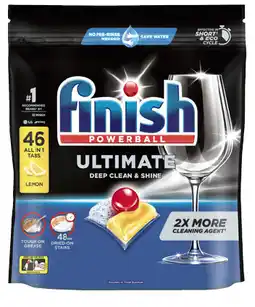 IGA Finish Ultimate Dishwashing Tablets Lemon Selected Varieties offer