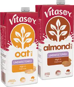 IGA Vitasoy Oat or Almond Milk 1 Litre offer
