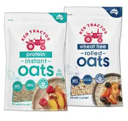 IGA Red Tractor Wheat Free Rolled Oats 600g or Protein Instant Oats 750g offer