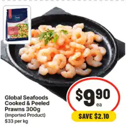 IGA Global Seafoods Cooked & Peeled Prawns offer