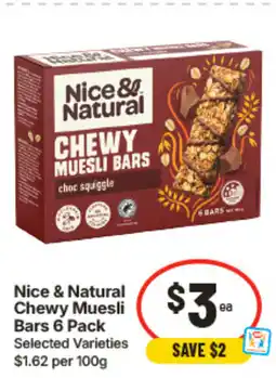 IGA Nice & Natural Chewy Muesli Bars offer