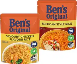 IGA Ben’s Original Flavoured Rice 220‑250g Selected Varieties offer