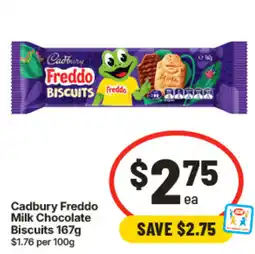 IGA Cadbury Freddo Milk Chocolate Biscuits offer