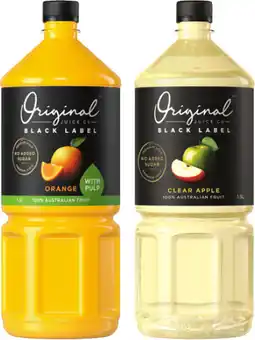 IGA Original Juice Co Black Label Juice Selected Varieties offer
