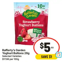 IGA Rafferty’s Garden Yoghurt Buttons offer