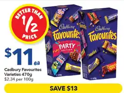 Ritchies Cadbury Favourites Varieties offer