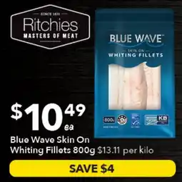 Ritchies Blue Wave Skin On Whiting Fillets offer