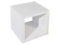 LivingStyles Grace Single Cube Storage Unit, High Gloss White offer
