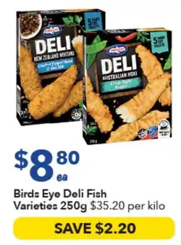 Ritchies Birds Eye Deli Fish Varieties offer