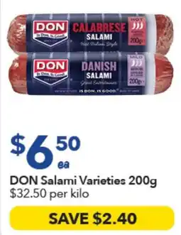 Ritchies DON Salami Varieties offer