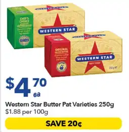 Ritchies Western Star Butter Pat Varieties offer