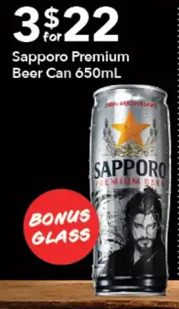Ritchies Sapporo Premium Beer Can offer