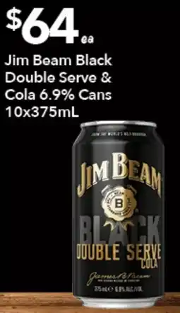 Ritchies Jim Beam Black Double Serve Cola offer