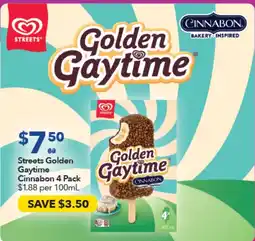 Ritchies Streets Golden Gaytime Cinnabon offer