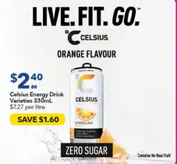 Ritchies Celsius Energy Drink Varieties offer