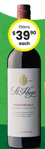 The Bottle O St Hugo Coonawarra Cabernet Sauvignon offer