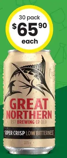 The Bottle O Great Northern Super Crisp Low Bitterness offer