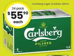 The Bottle O Carlsberg Lager Stubbies offer