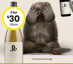 The Bottle O Fat Bastard Range offer