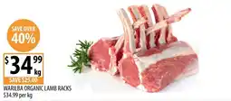 Supabarn Warilba Organic Lamb Racks offer