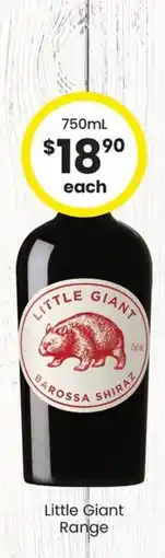 The Bottle O Little Giant Barossa Shiraz offer
