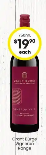 The Bottle O Grant Burge Vigneron Range offer