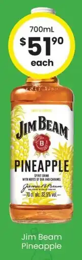 The Bottle O Jim Beam Pineapple offer