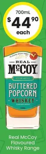 The Bottle O Real McCoy Flavoured Whisky Range offer