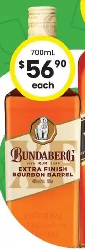 The Bottle O Bundaberg Extra Finish Bourbon Barrel Rum offer